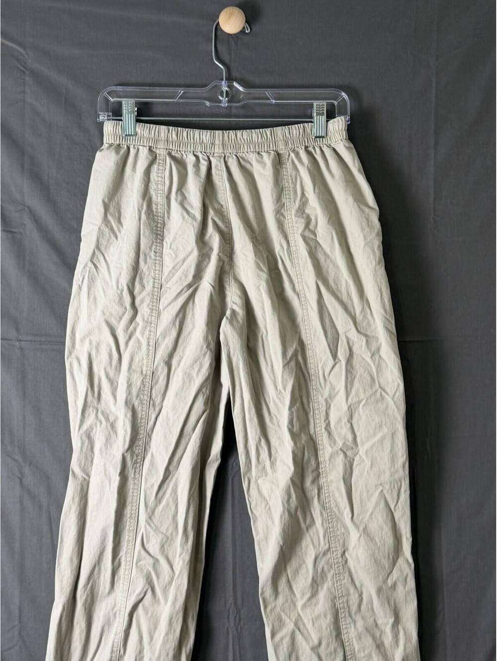 GUESS Los Angeles Women's XS Beige Elastic Waist Jogger Pants Casual Drawstring - Picture 9 of 9